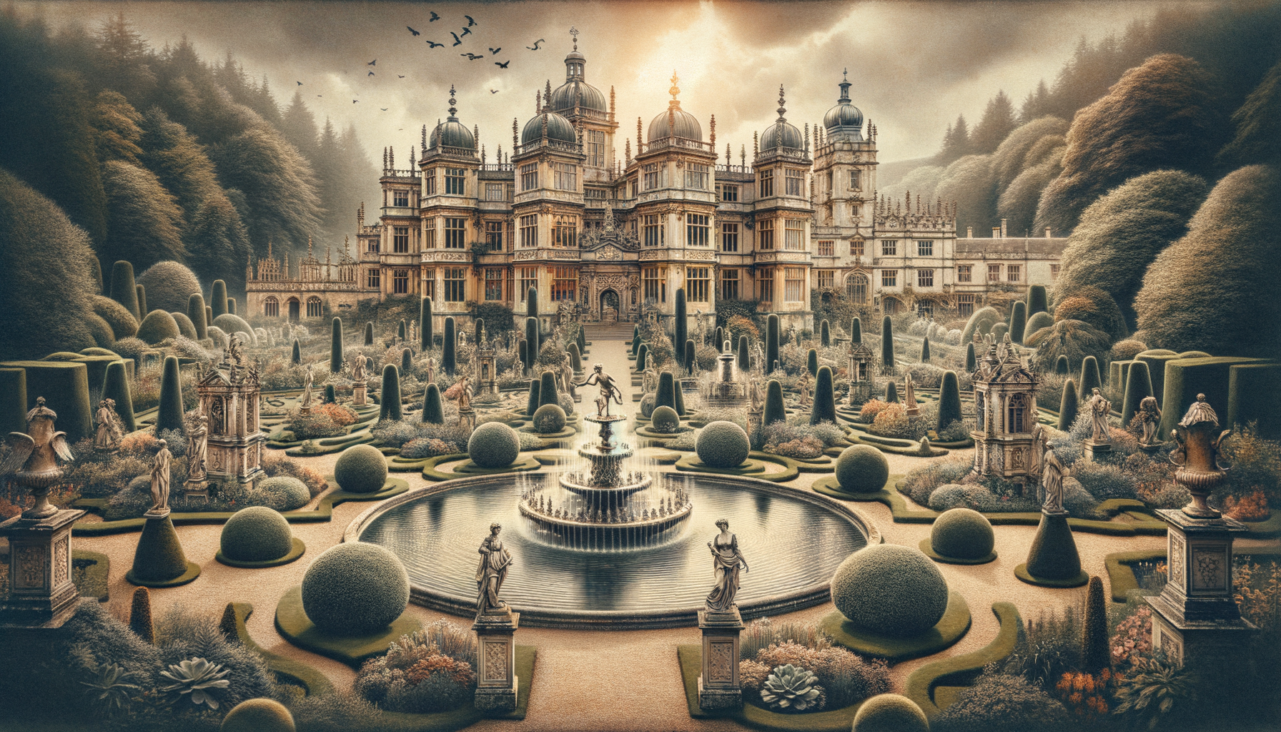 Illustration for section: The gardens surrounding Waddesdon Manor are as captivating as the estate itself. Designed by the fam - waddesdon heritage tour